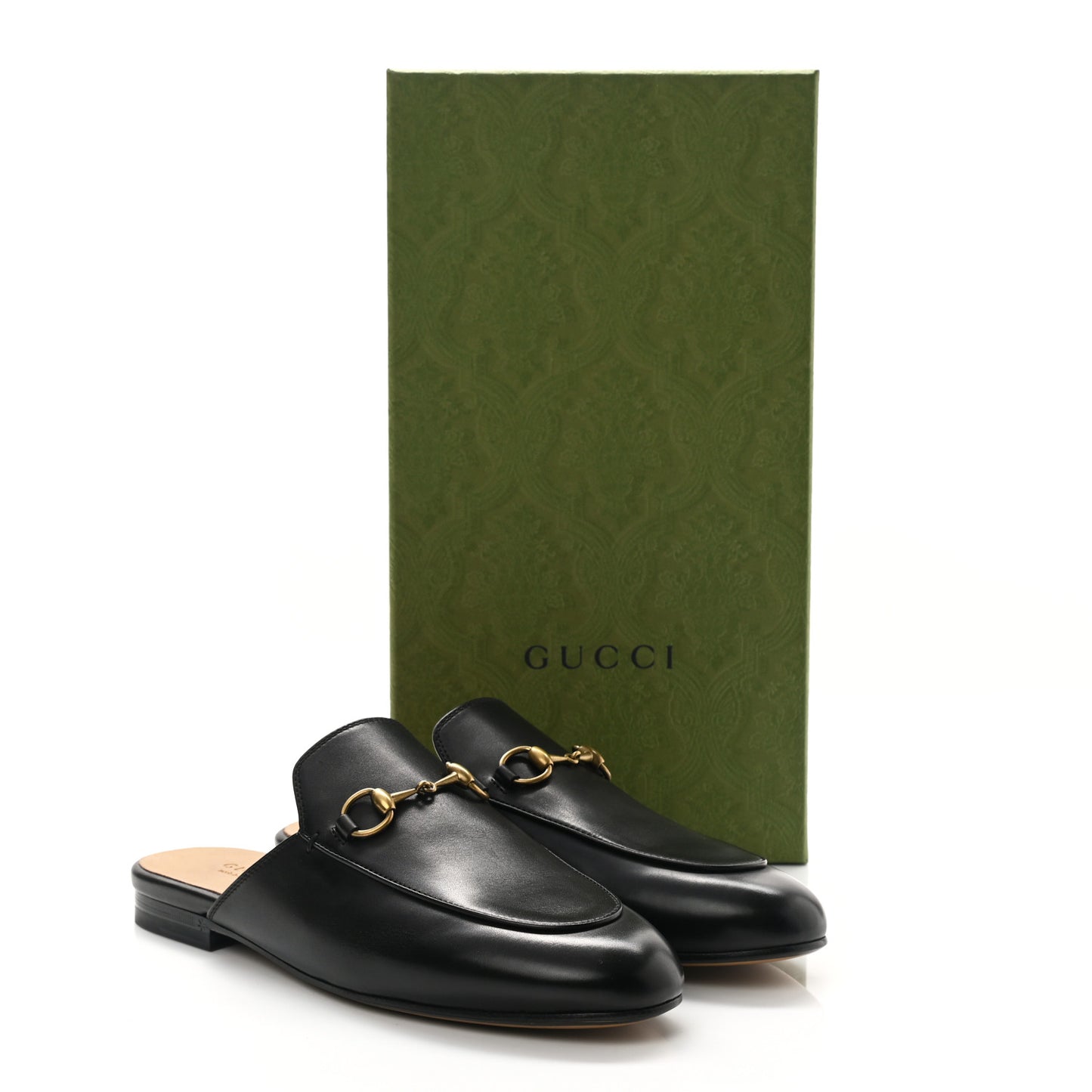 Calfskin Womens Princetown Slippers 37.5 Black