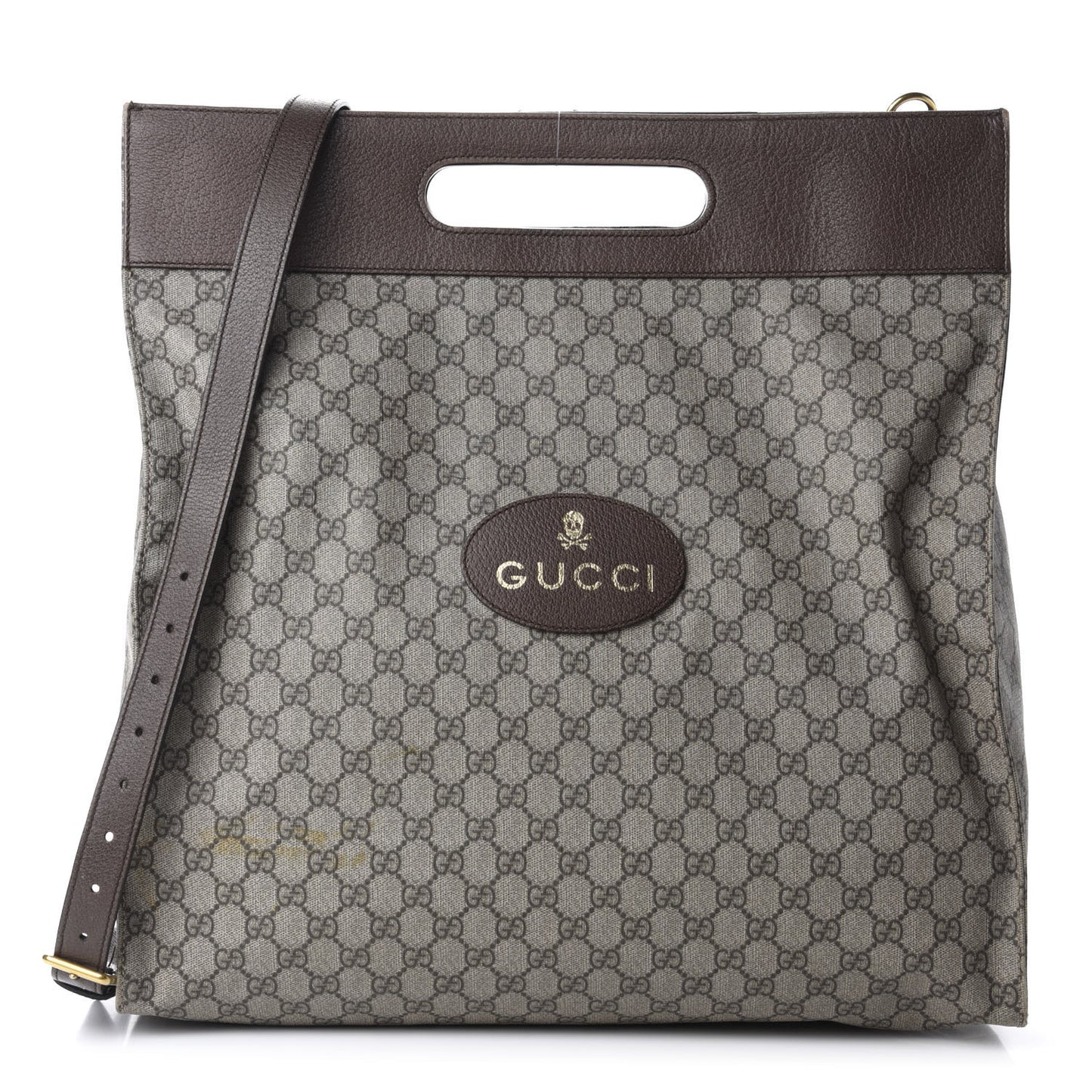 Soft GG Supreme Monogram Slip Handle Vertical Tote Beige New Acero