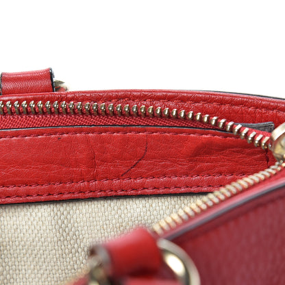 Gucci Pebbled Calfskin Small Soho Top Handle Bag Red 24 of 24