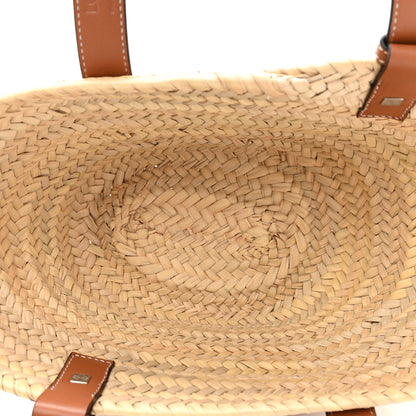 Loewe Raffia Small Basket Tote Bag Natural Tan 5 of 10
