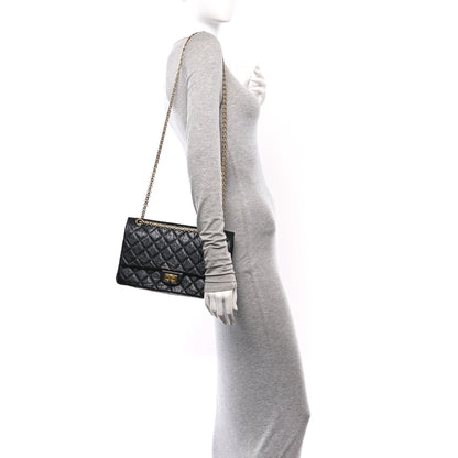 Chanel Aged Calfskin Quilted 2.55 Reissue 226 Flap Black 2 of 11