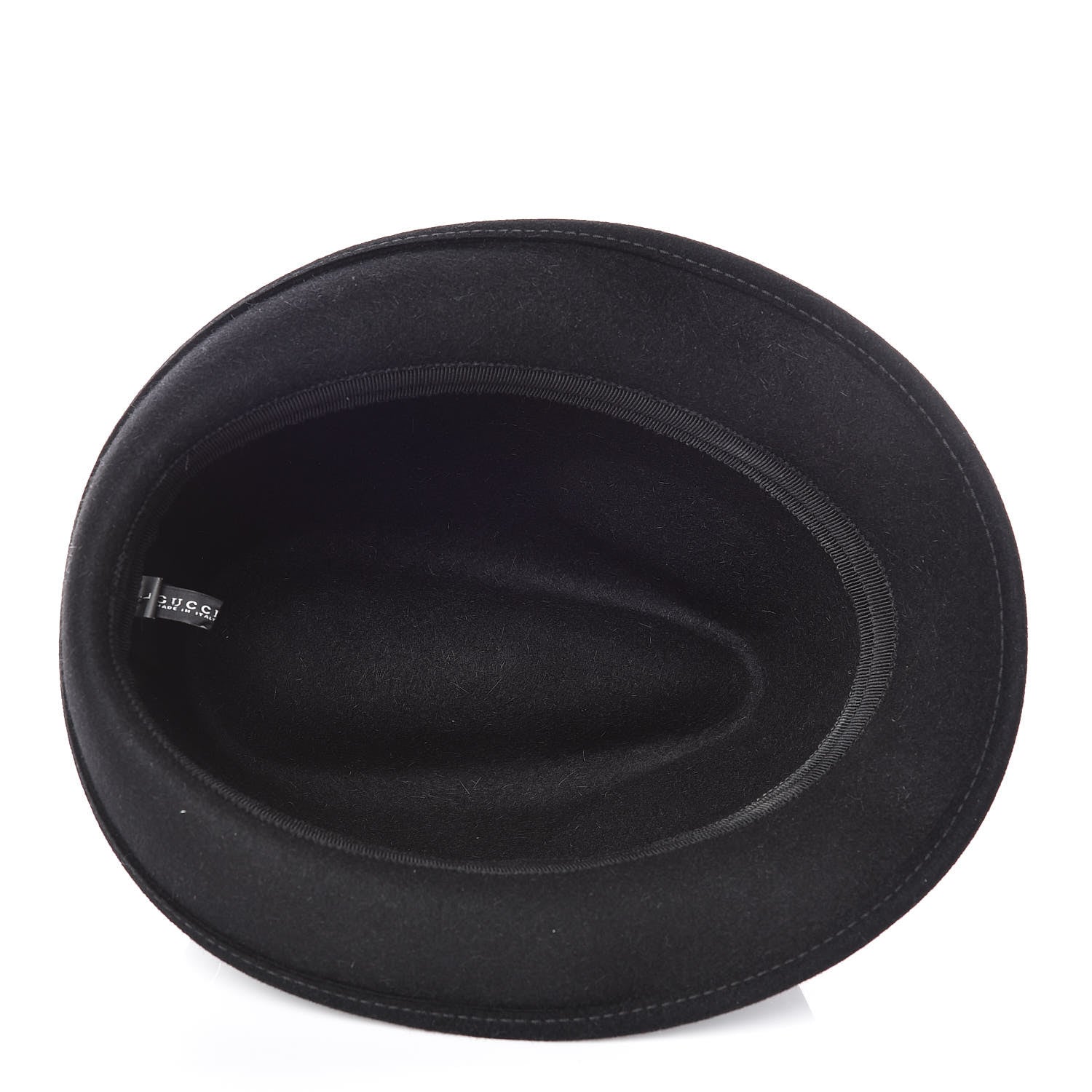 Gucci Felt Horsebit Fedora Hat L Black 4 of 6