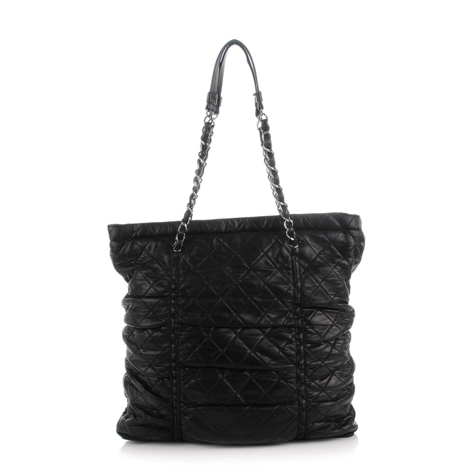 Chanel Lambskin Quilted Sharpei Shopping Tote Black 1 of 9