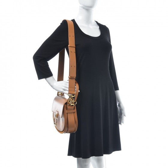 Calfskin Suede Large Tess Bag Autumnal Brown