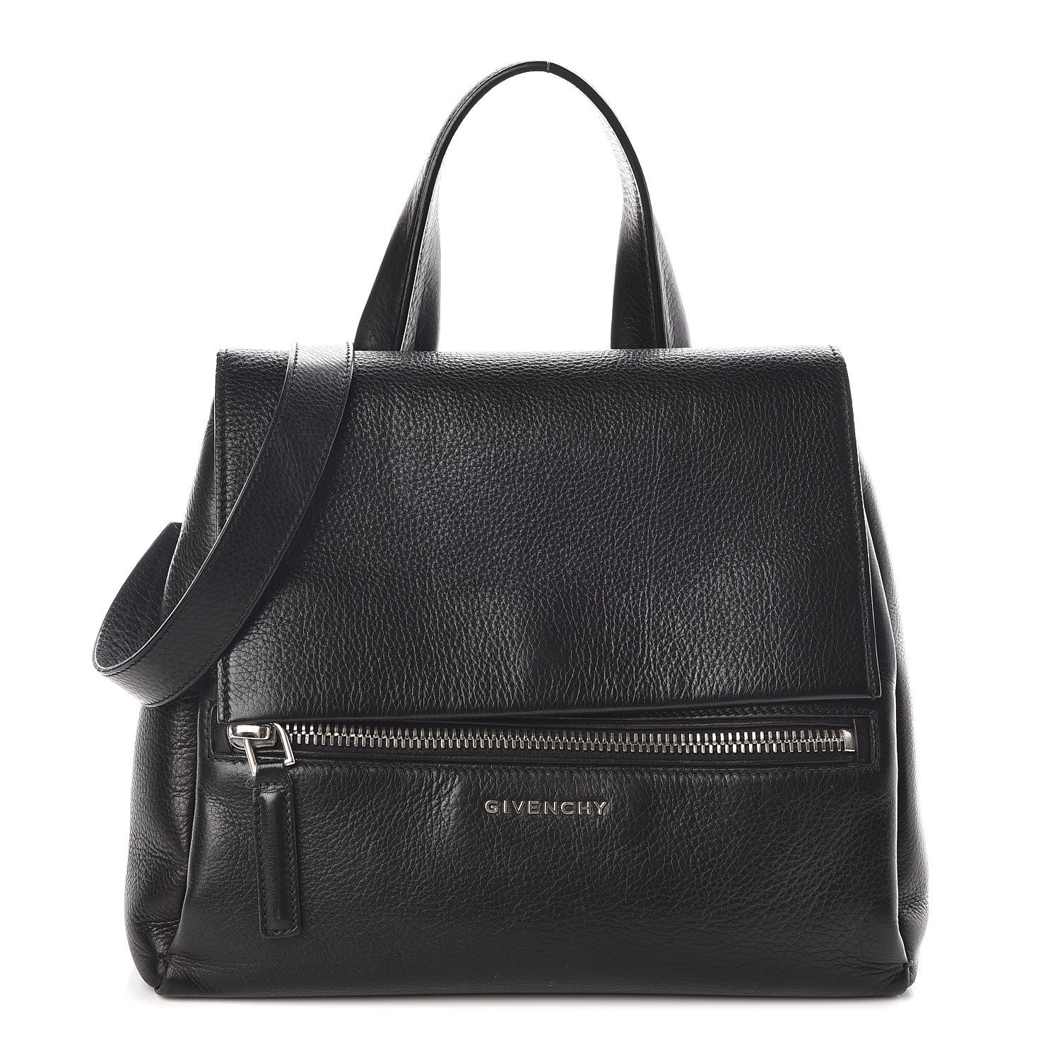 Givenchy Calfskin Small Pandora Pure Flap Bag Black 1 of 10