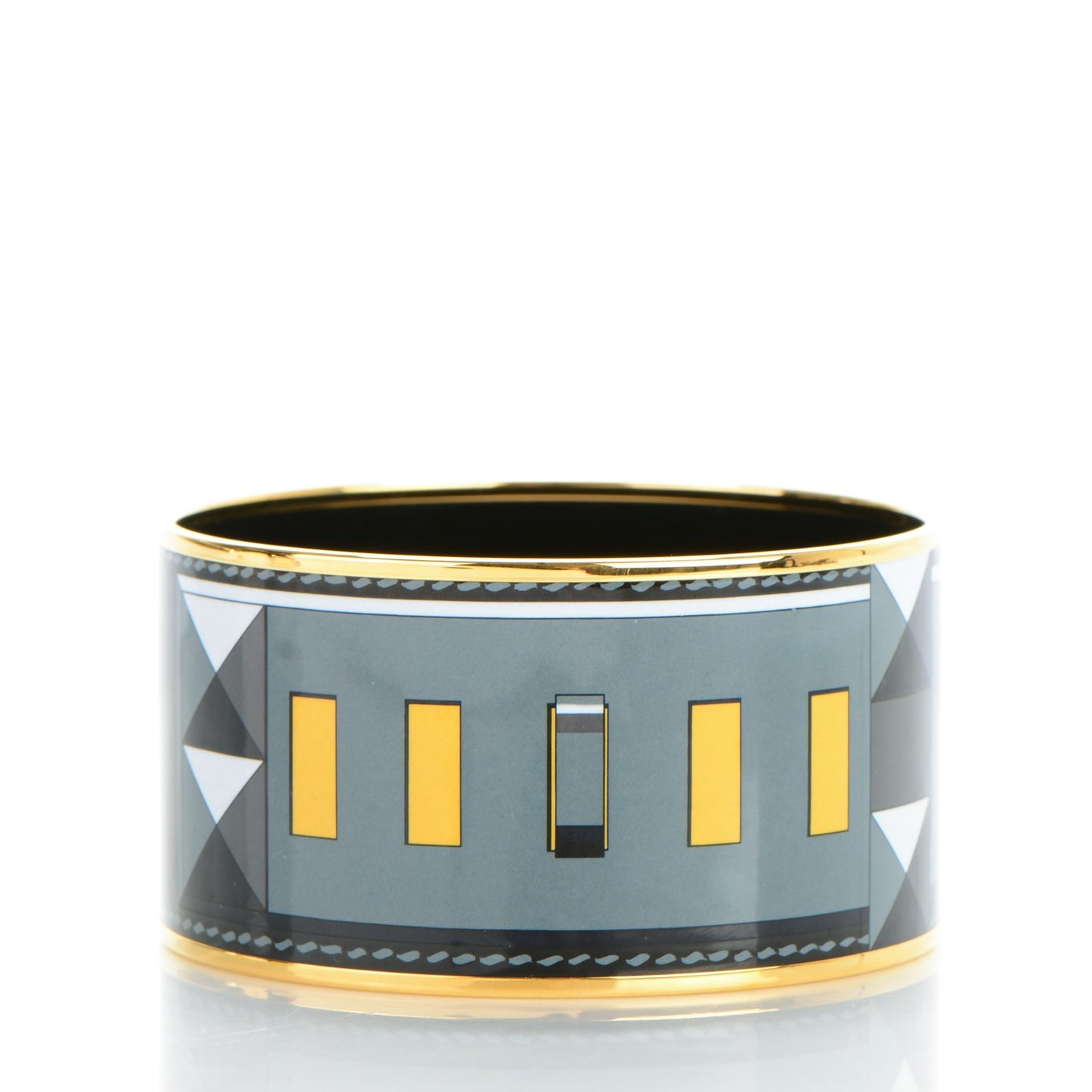 Enamel Printed Collier De Chien Extra Wide Bracelet 70