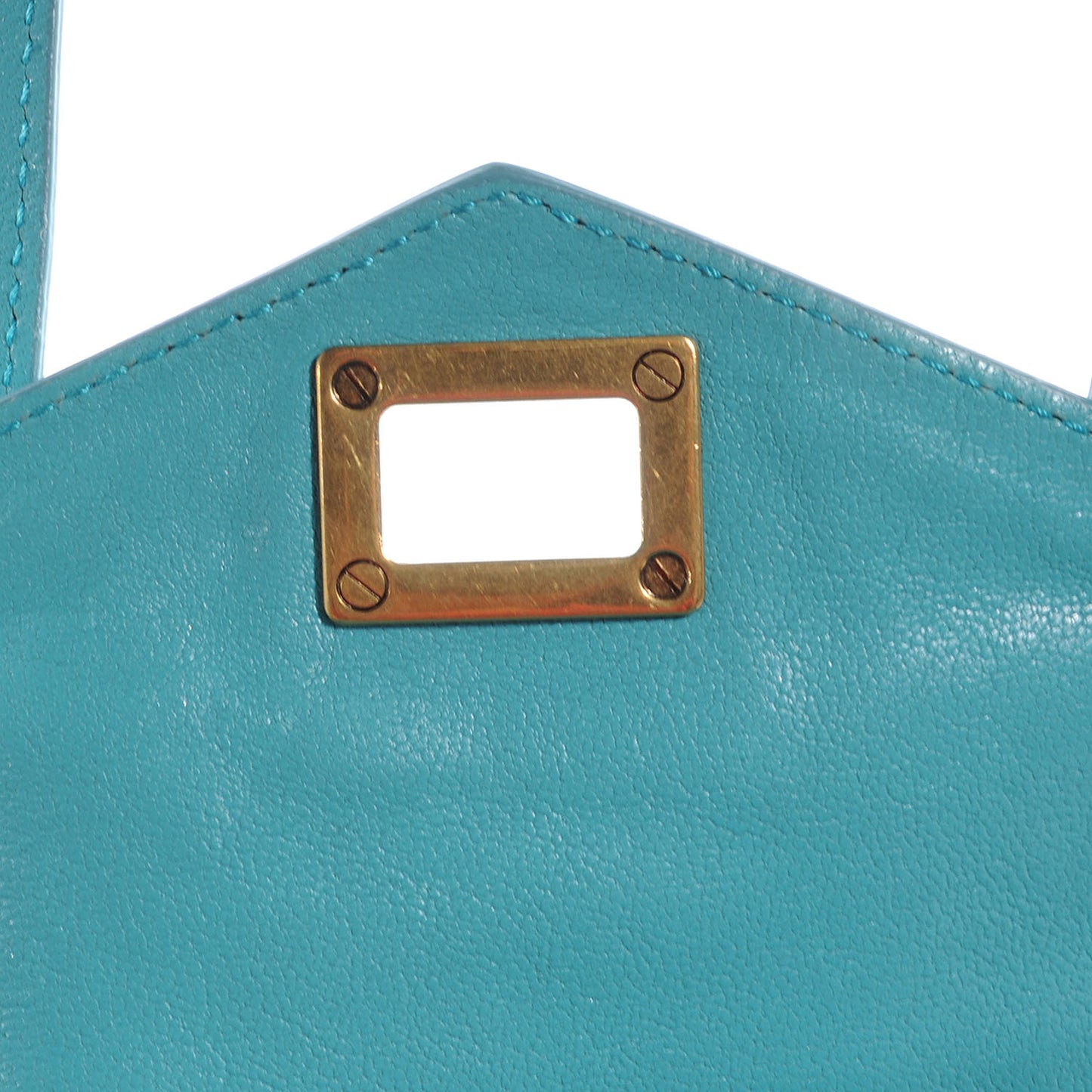 Leather PS1 Mini Pouch Messenger Bag Lagoon