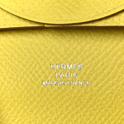 Hermes Epsom Bastia Coin Purse Lime 9 of 10