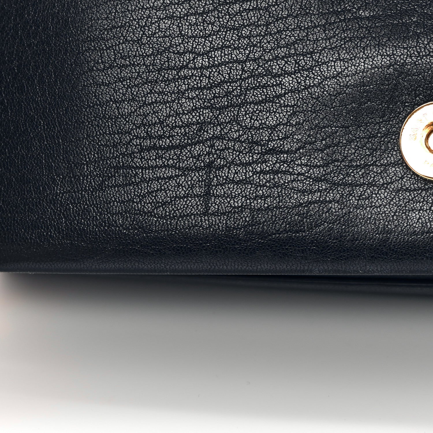 Saint Laurent Lambskin Quilted Mini Becky Chain Bag Navy 13 of 14