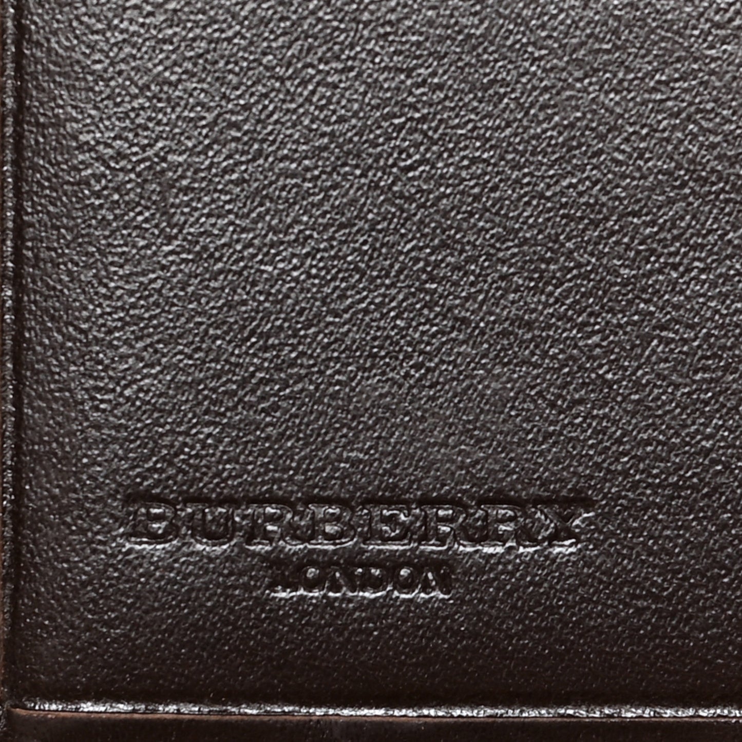 House Check Continental Wallet Dark Brown