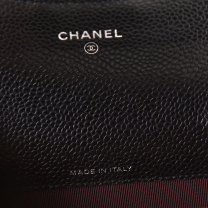 Chanel Caviar Quilted Flap Card Holder Black 8 of 12