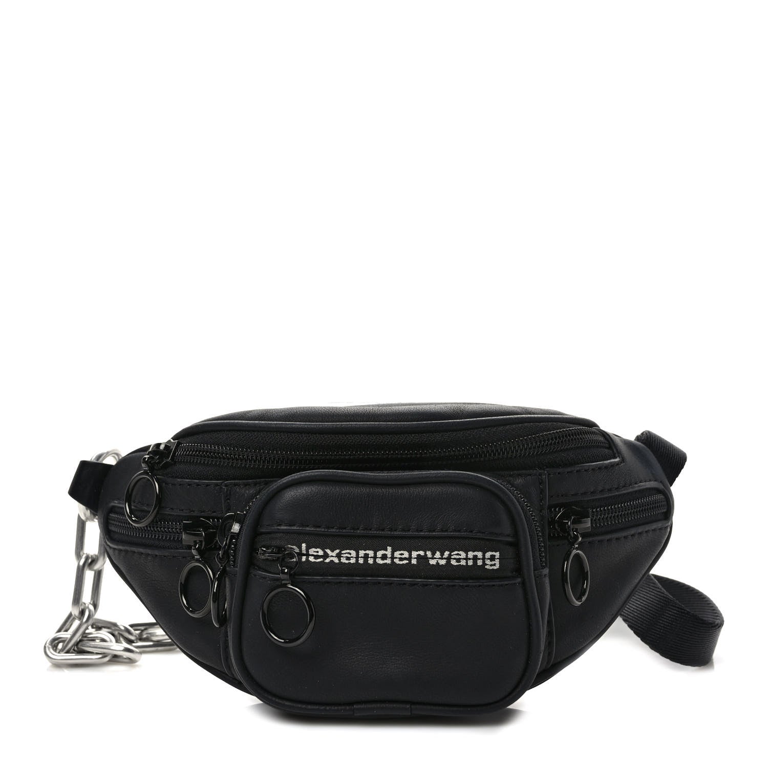 Alexander Wang Lambskin Attica Mini Belt Bag Black 1 of 8