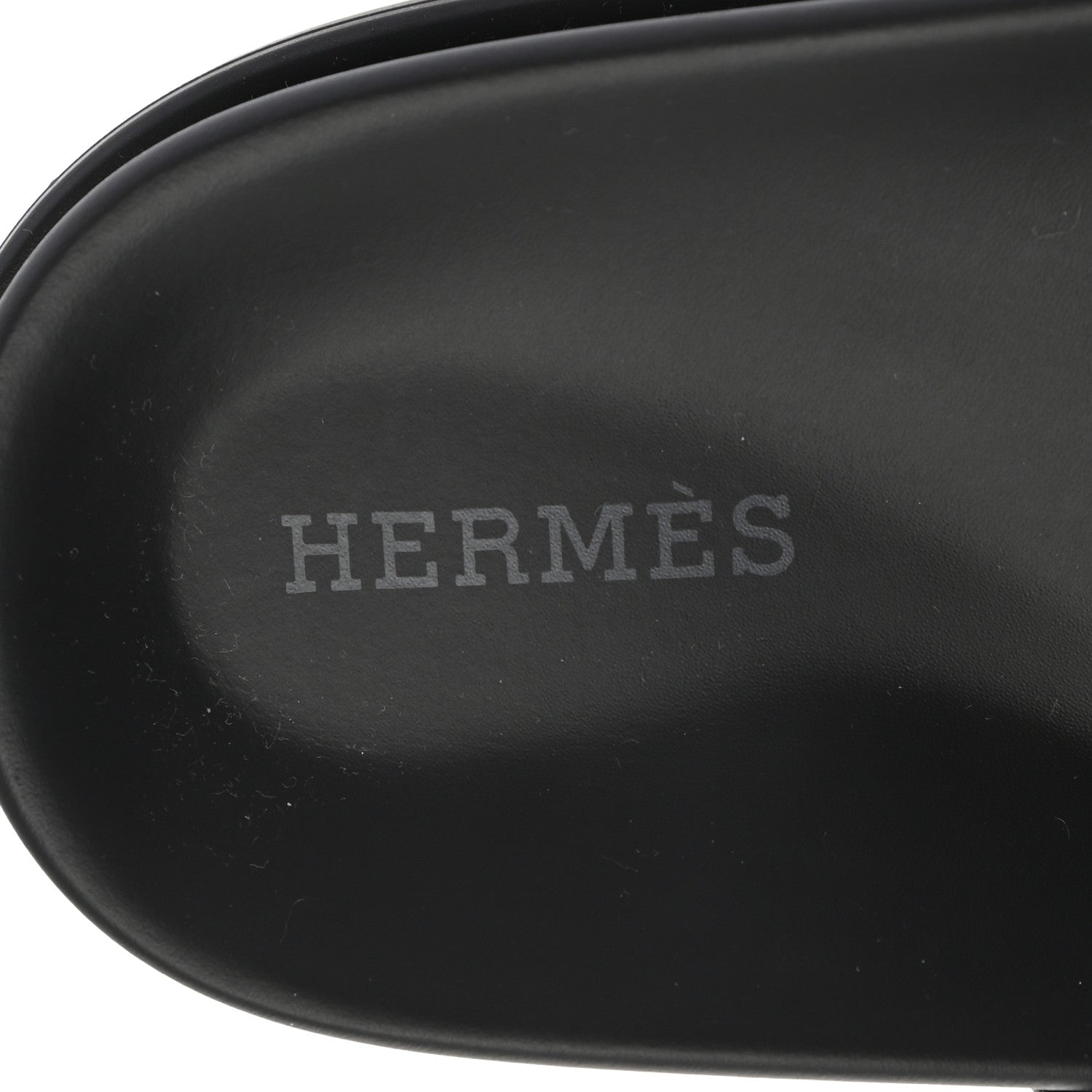 Hermes Calfskin Womens Chypre Sandals 35 Black 7 of 8