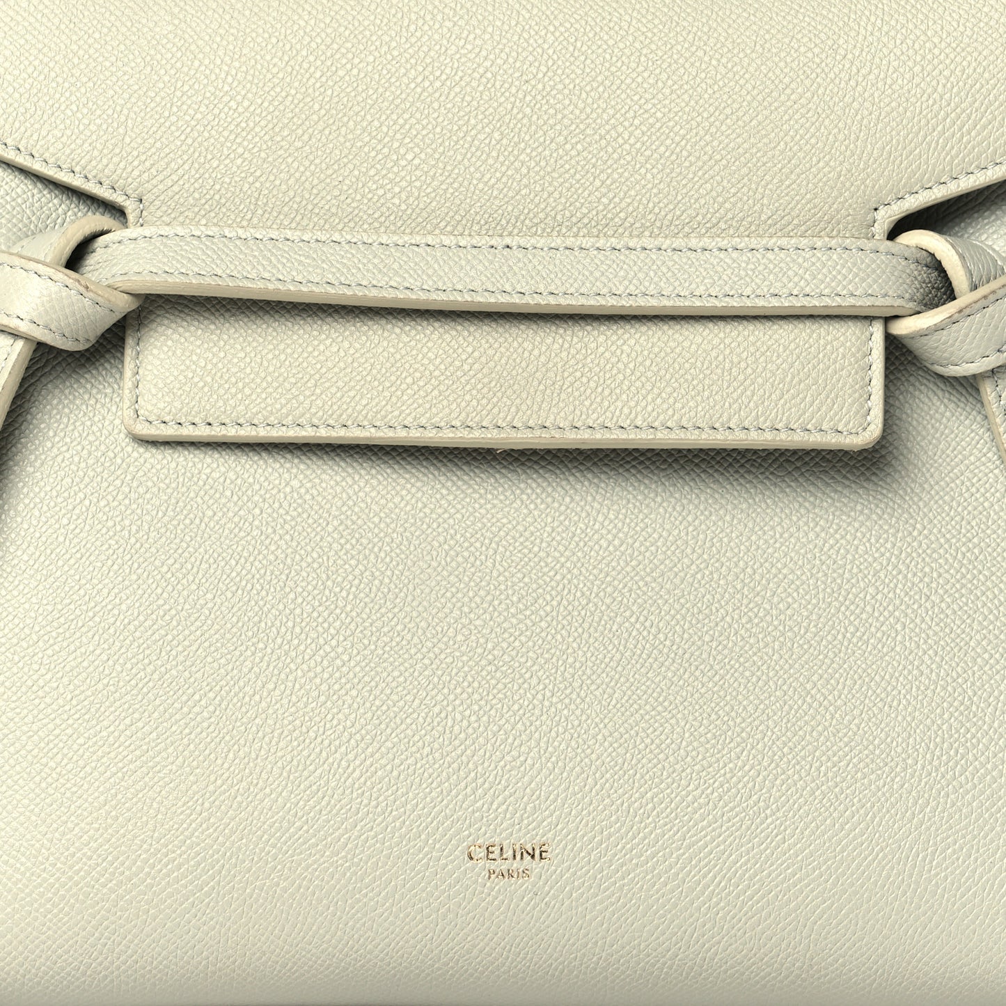 Grained Calfskin Micro Belt Bag Vert D'eau