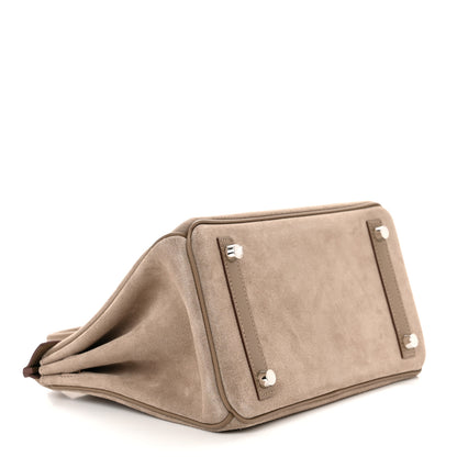 Hermes Veau Doblis Swift Grizzly Birkin 25 Gris Caillou Etoupe 4 of 11