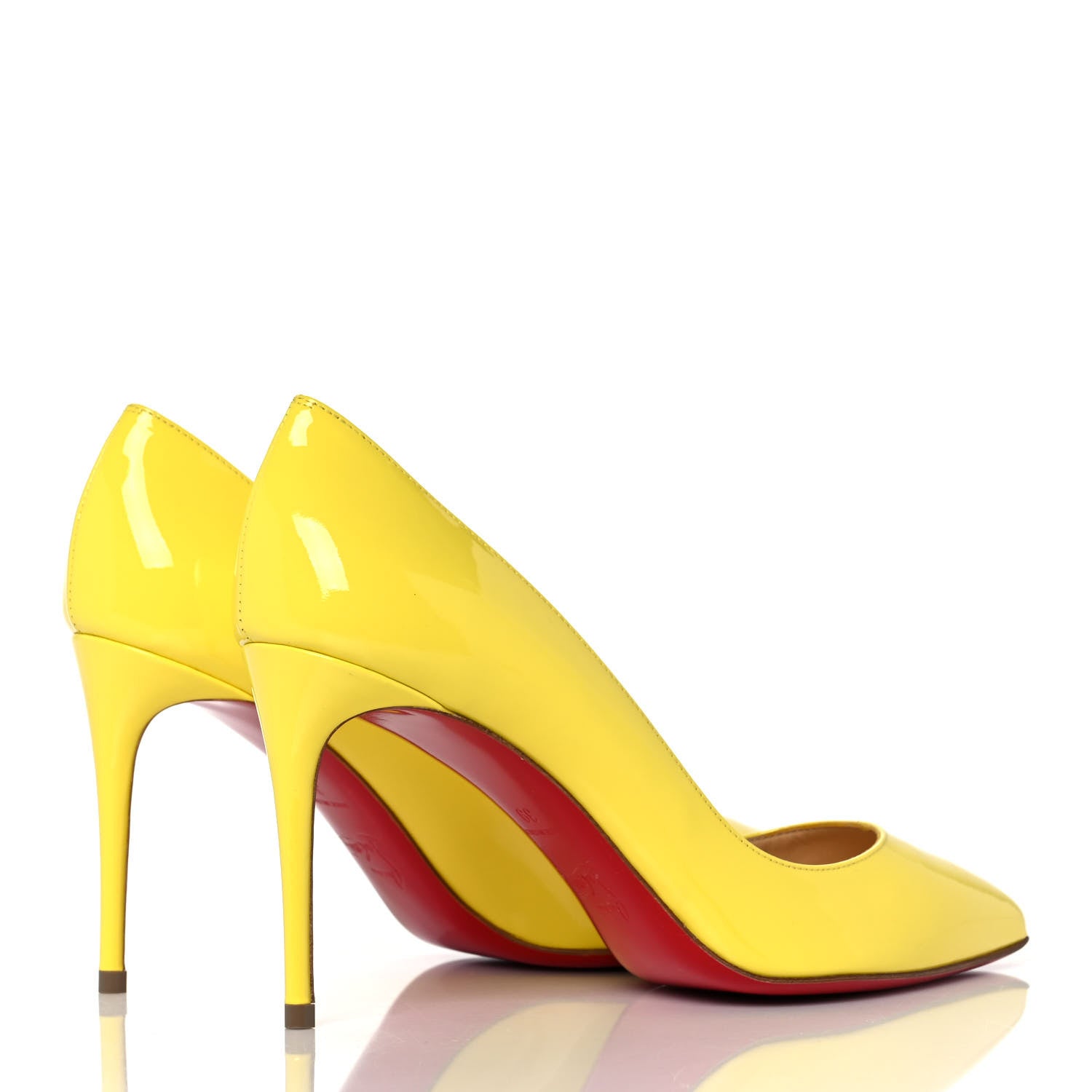 Christian Louboutin Patent Pigalle 85 Pumps 39 Citronade 4 of 8