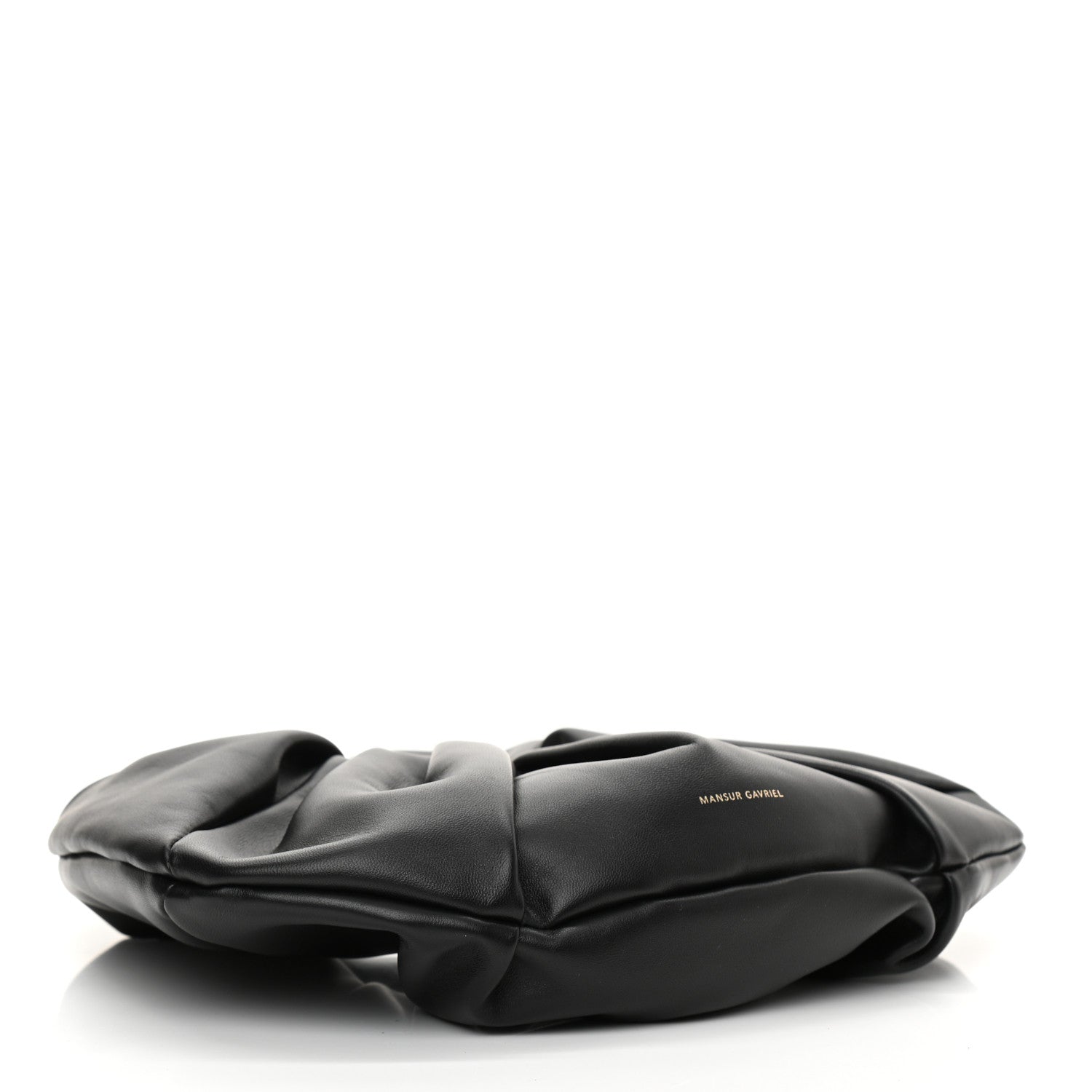 Mansur Gavriel Lambskin Mini Scrunchie Bag Black 4 of 7