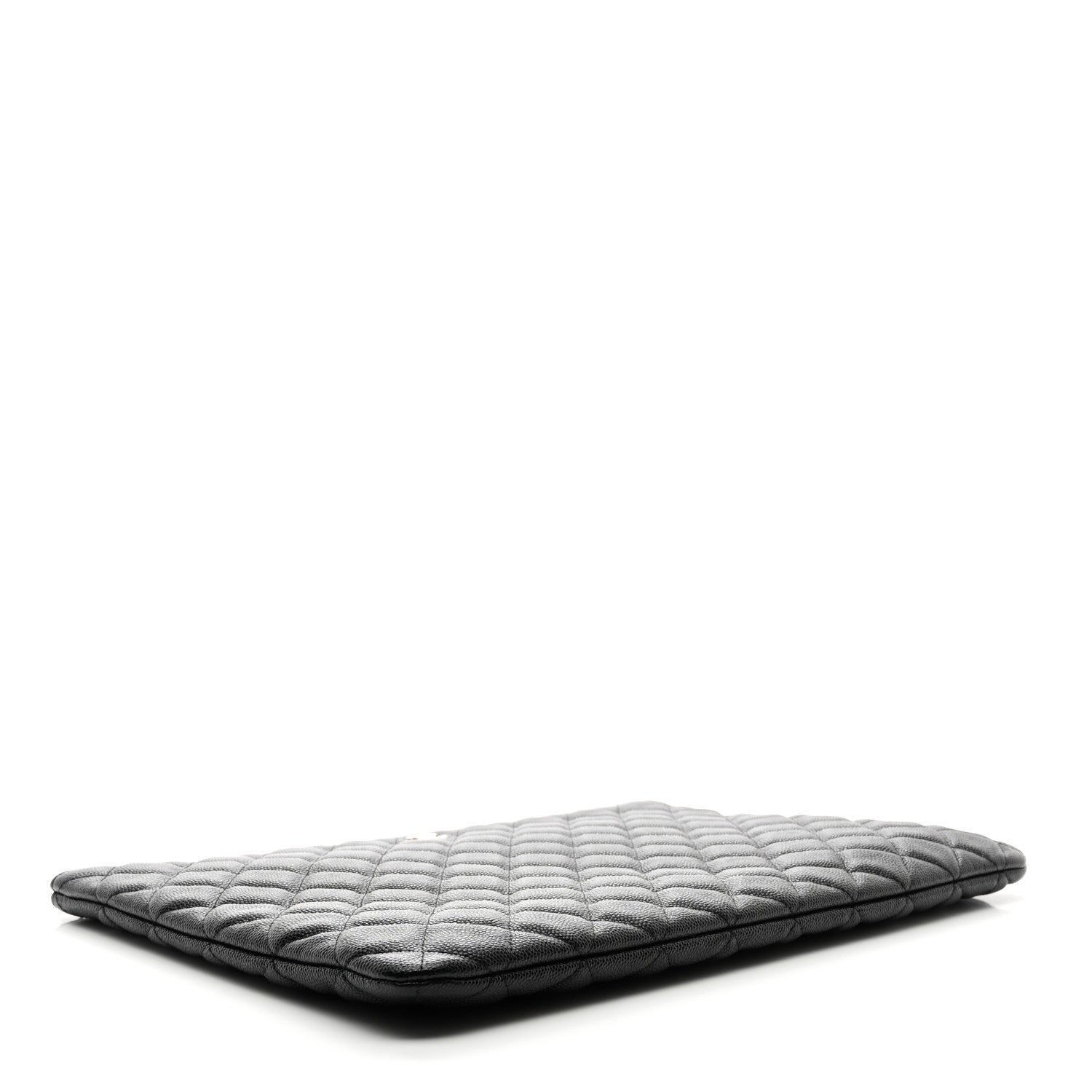 Chanel Caviar Quilted Large Cosmetic Case Black 4 of 8