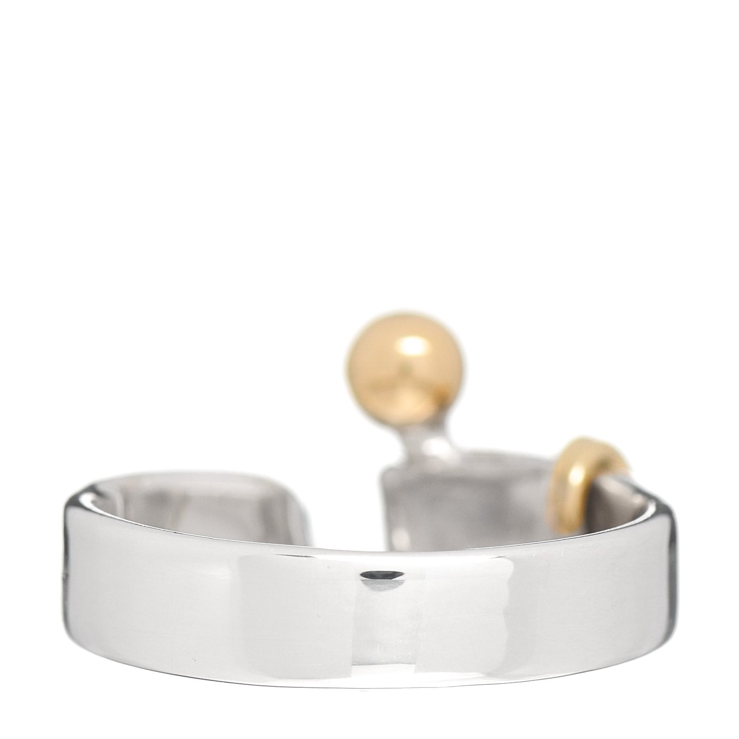 Sterling Silver 18K Yellow Gold Hook Ring 50 5.25
