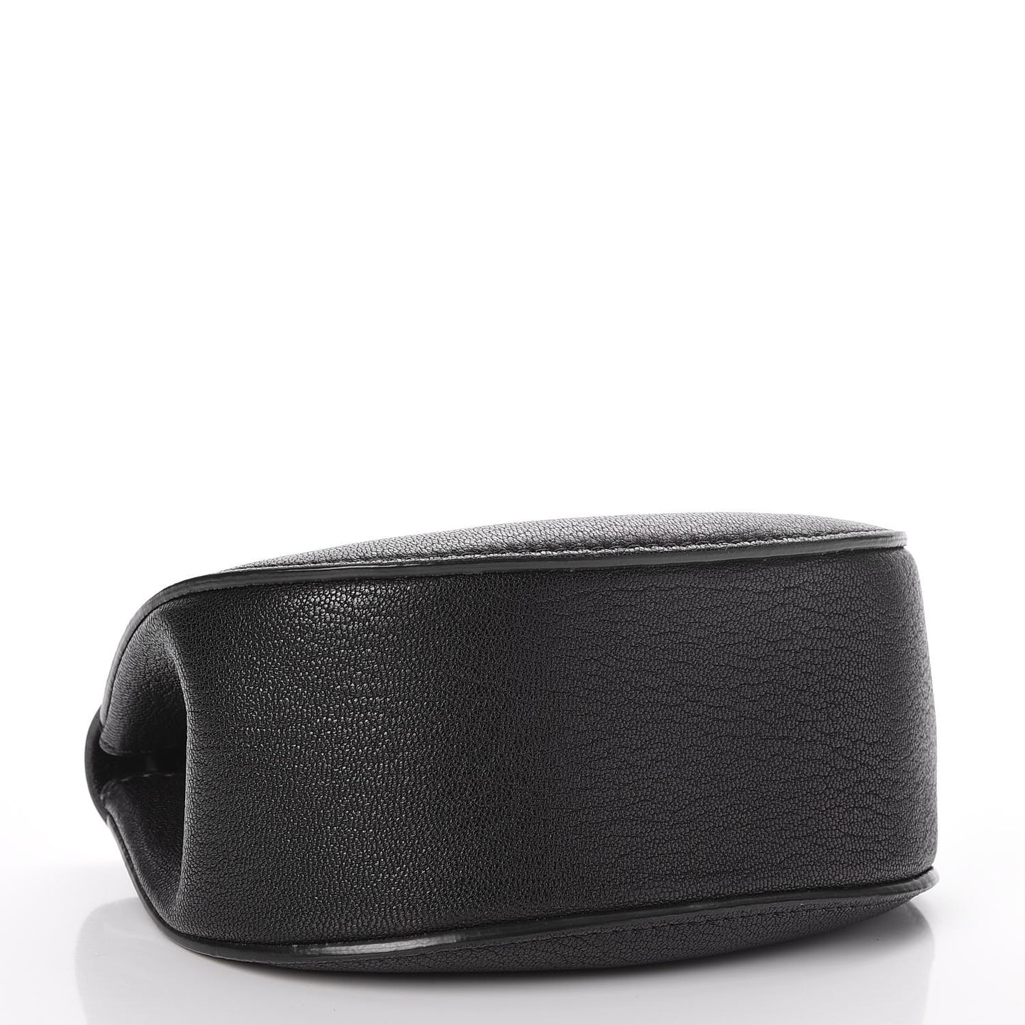 Grained Lambskin Nano Drew Shoulder Bag Black