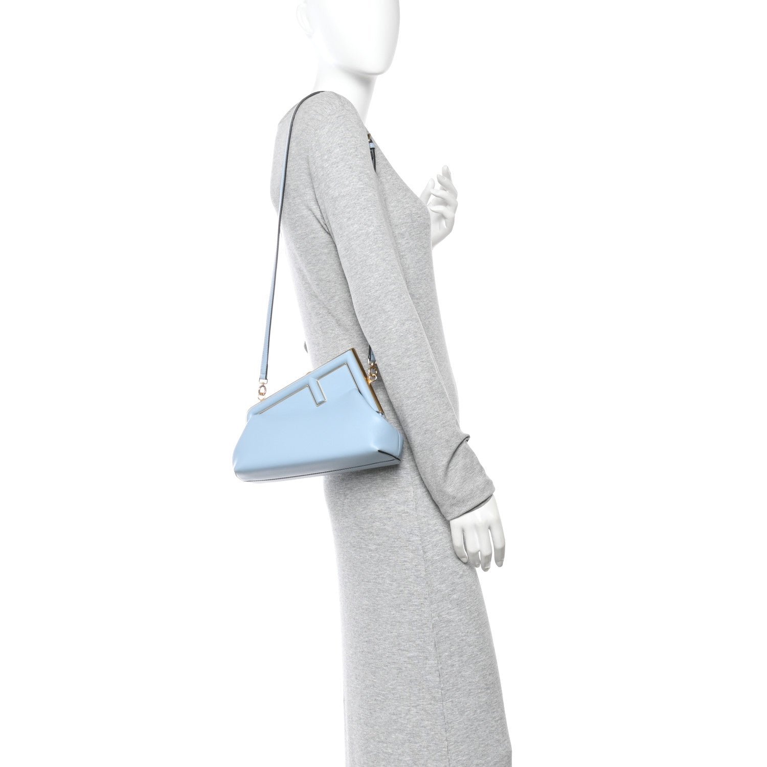 Fendi Shiny Nappa Small Fendi First Azzurro Baby 2 of 13
