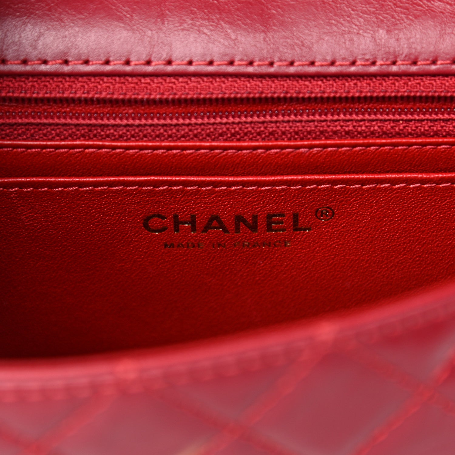 Chanel Aged Calfskin Quilted 2.55 Reissue Mini Flap Red 6 of 9