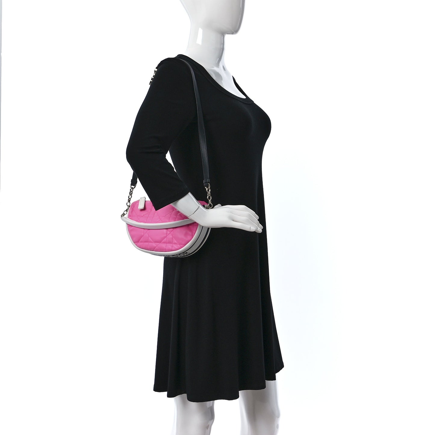 Lambskin Cannage Small Dior Vibe Hobo Bag Pink