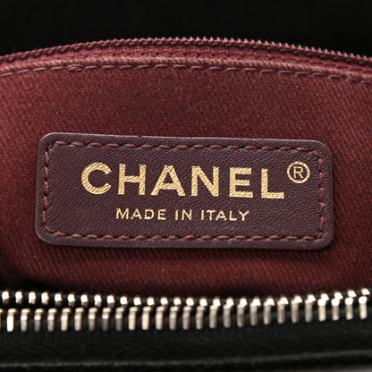Chanel Shiny Sheepskin Quilted Large Trapezio Flap Black 6 of 10