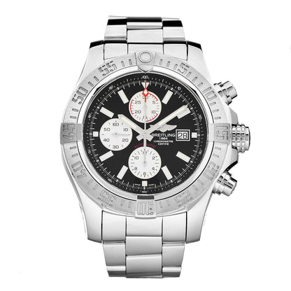 Breitling Stainless Steel 48mm Super Avenger II Automatic Watch Volcano Black A13371 1 of 8