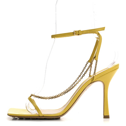 Bottega Veneta Lambskin Stretch Chain Strap 90mm Sandals 41 Buttercup 1 of 8