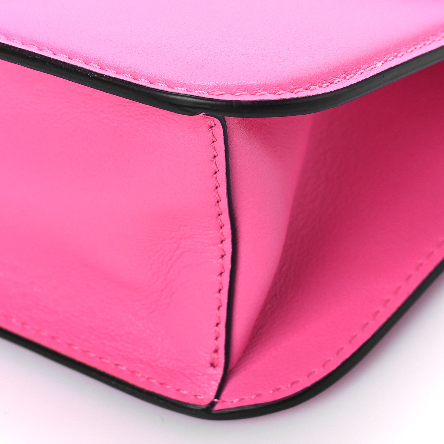 Valentino Garavani Calfskin Vlogo Loco Shoulder Bag Feminine Pink 9 of 9