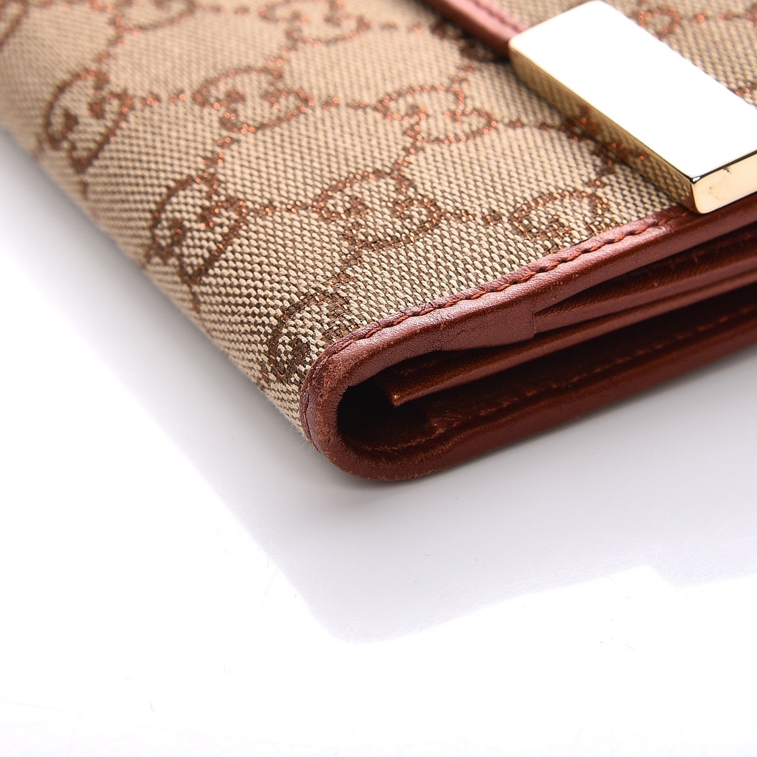 Gucci Monogram Dice Continental Wallet Bronze 9 of 10