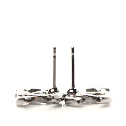 Chanel Crystal CC Starfall Earrings Silver 3 of 4