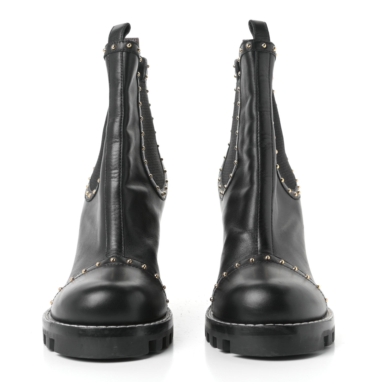 Louis Vuitton Calfskin Rockabilly Chelsea Ankle Boots 41 Black 2 of 6