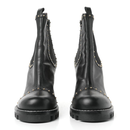 Louis Vuitton Calfskin Rockabilly Chelsea Ankle Boots 41 Black 2 of 6