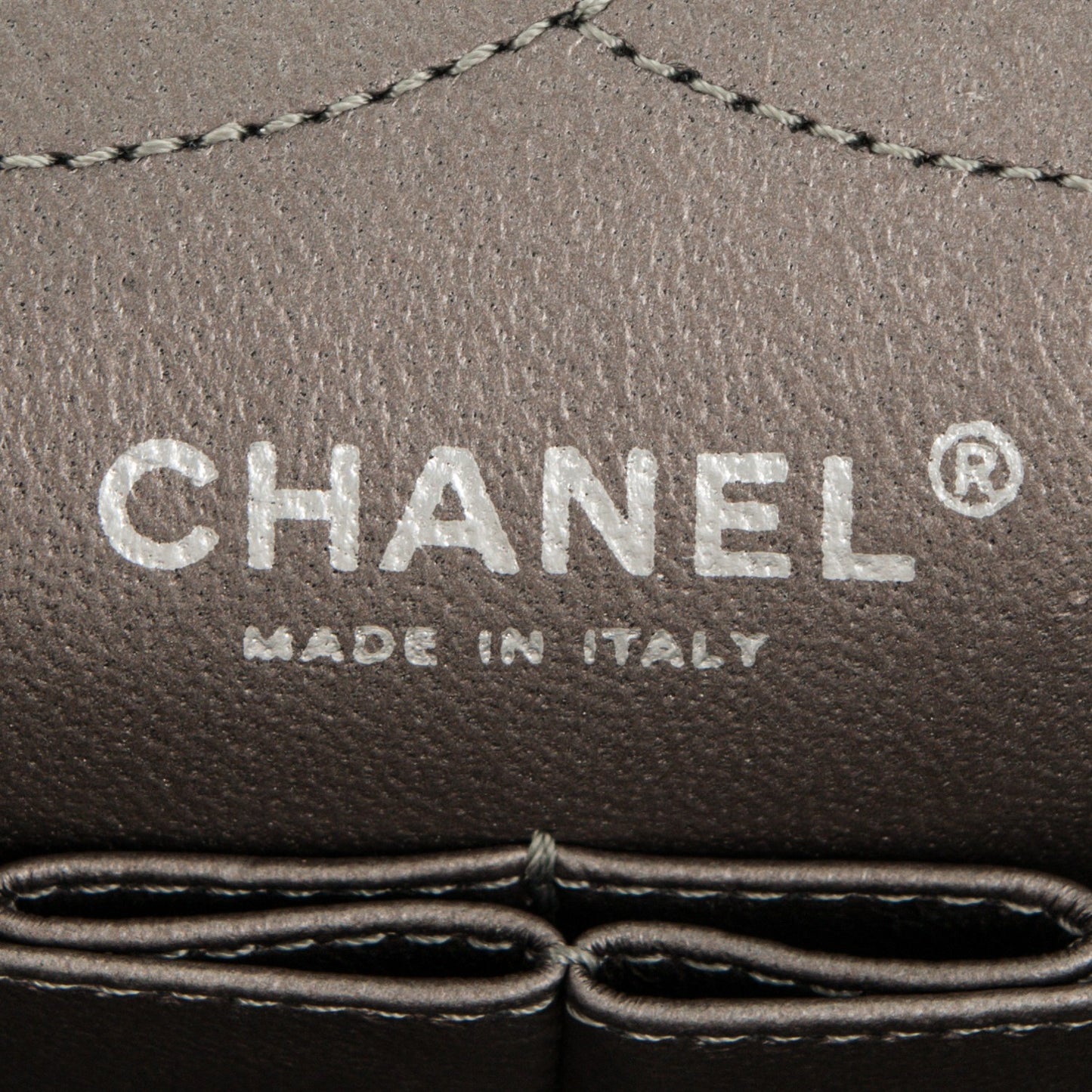 Metallic Aged Calfskin Quilted 2.55 Reissue 227 Flap Silver