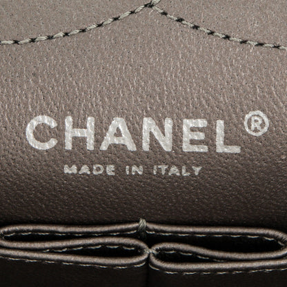 Chanel Metallic Aged Calfskin Quilted 2.55 Reissue 227 Flap Silver 6 of 7