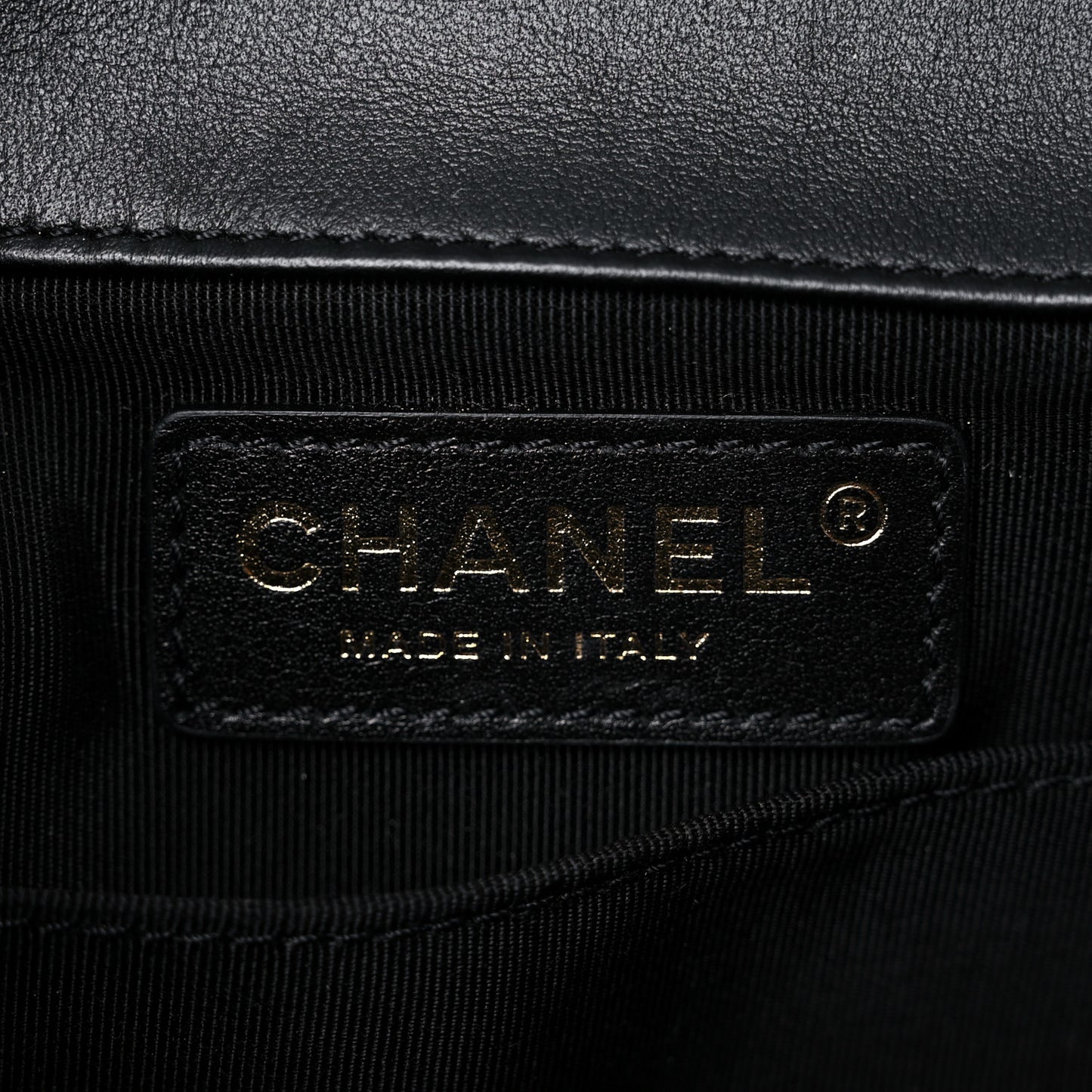 Calfskin Quilted Mini Square Bubbly Flap Black