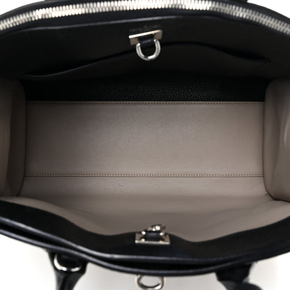 Louis Vuitton Taurillon City Steamer MM Black Beige 5 of 22