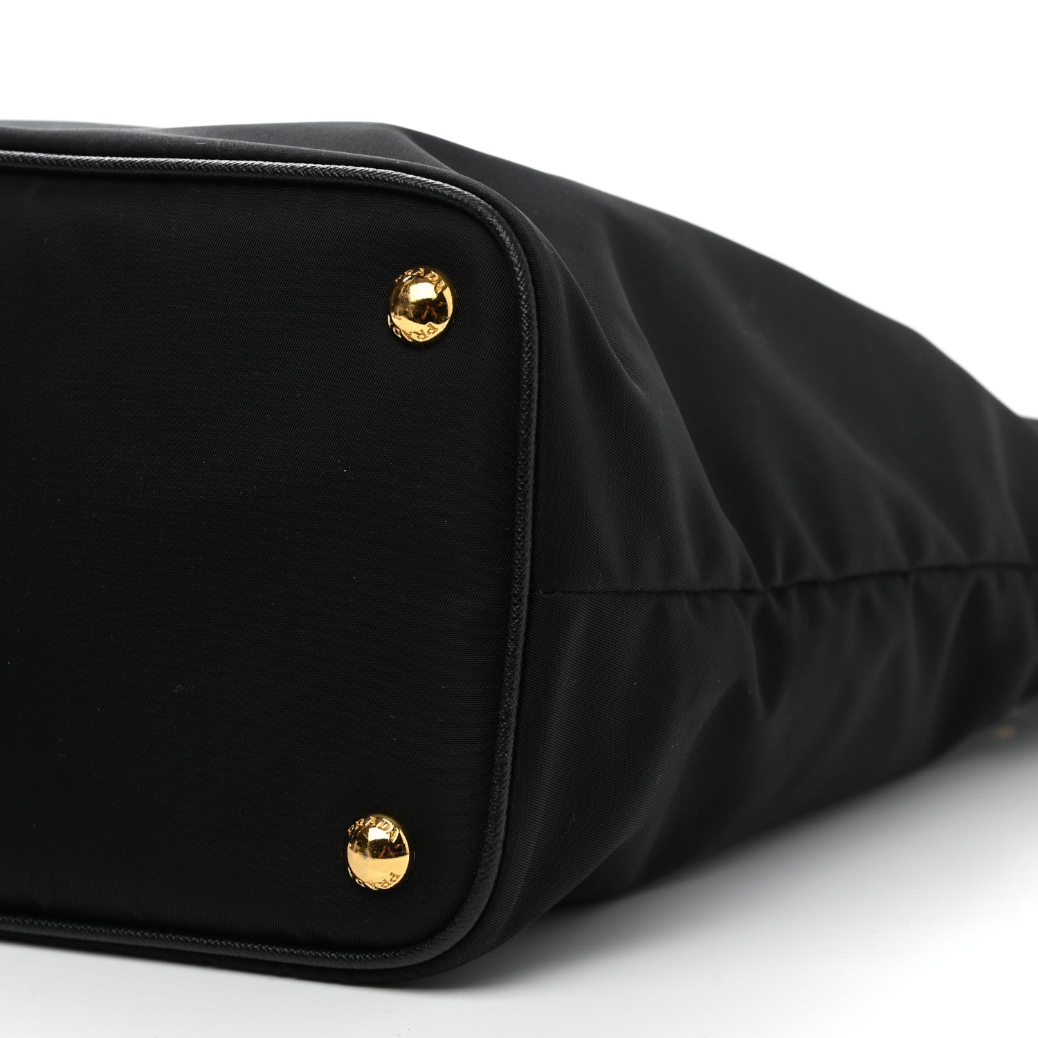 Prada Tessuto Nylon Saffiano Tote Black 8 of 9