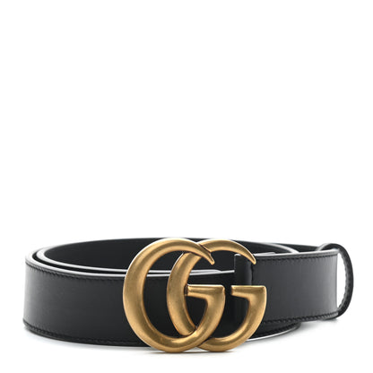 Gucci Moon Calfskin Double G 30mm Belt 70 28 Black 1 of 5