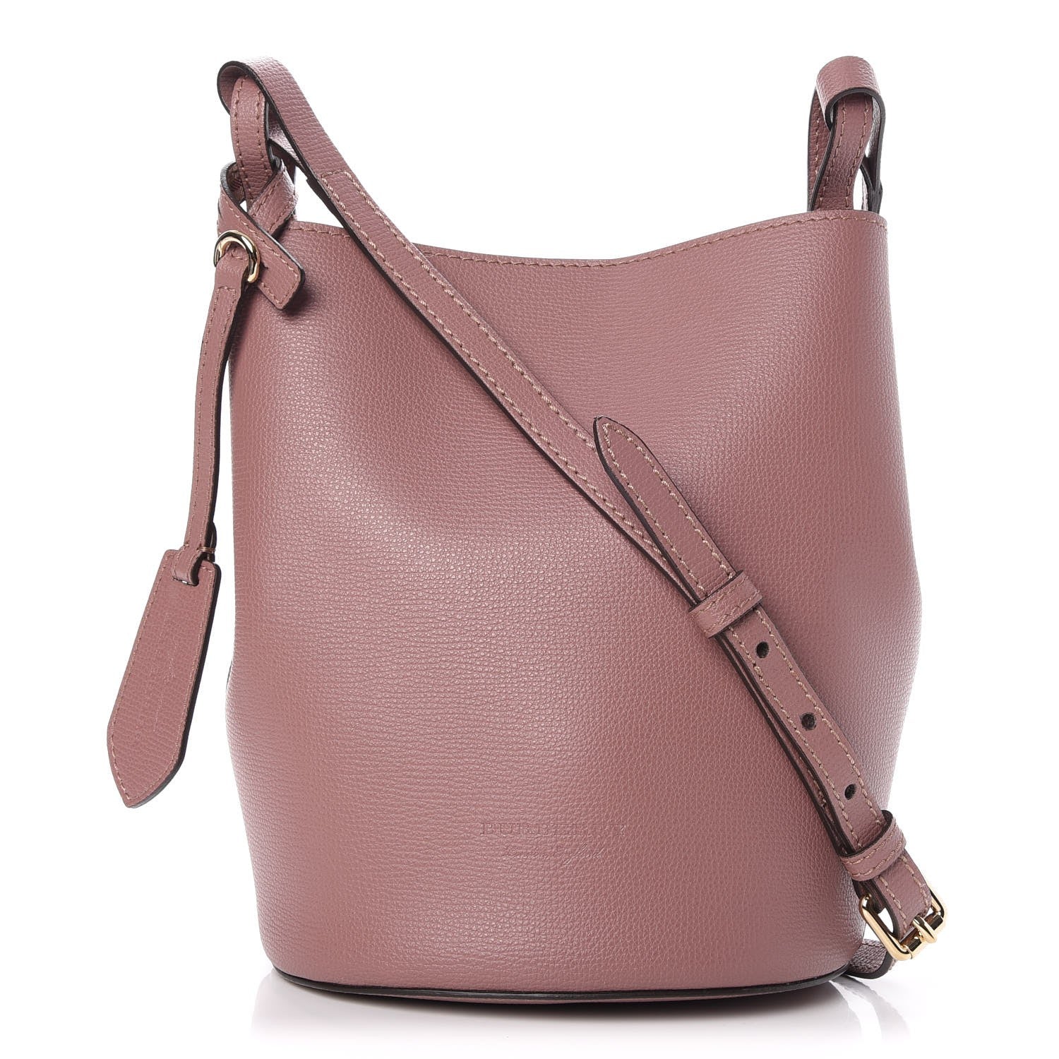 Burberry Calfskin Small Lorne Bucket Crossbody Light Elderberry 1 of 7