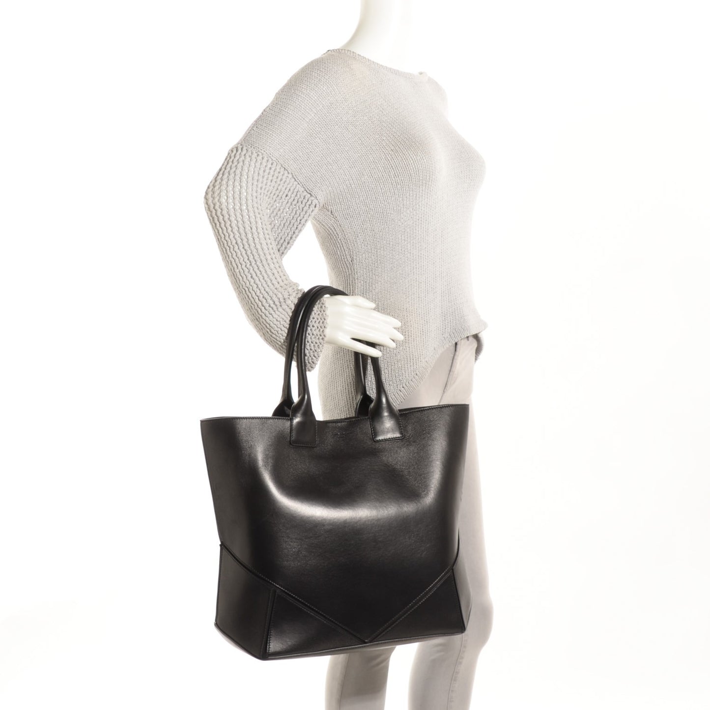 Nappa Medium Easy Tote Black