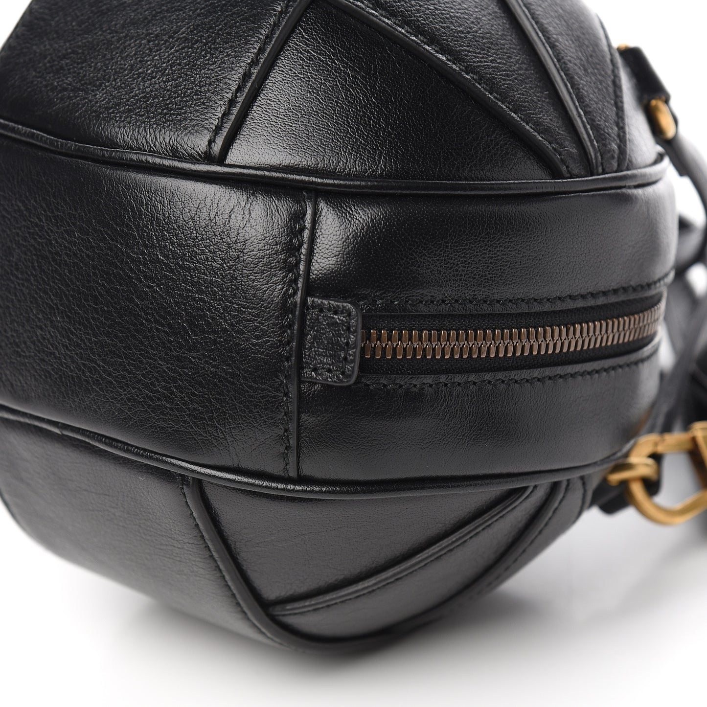 Piuma Lux Energy Mini Tifosa Basketball Shaped Shoulder Bag Black