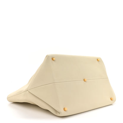 Khaite Pebbled Calfskin Medium Amelia Tote Ivory 4 of 13