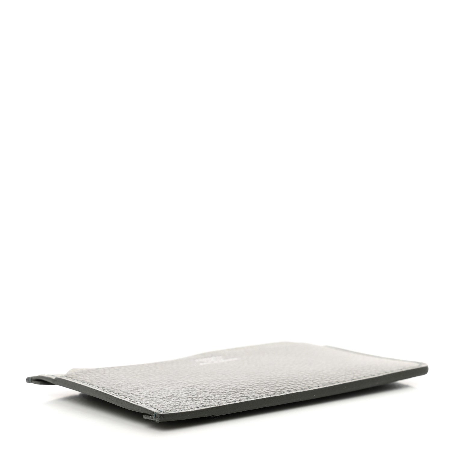 Hermes Evercolor Colorblock City 4CC Card Holder Vert De Gris Gris Meyer Vert Amande 4 of 7