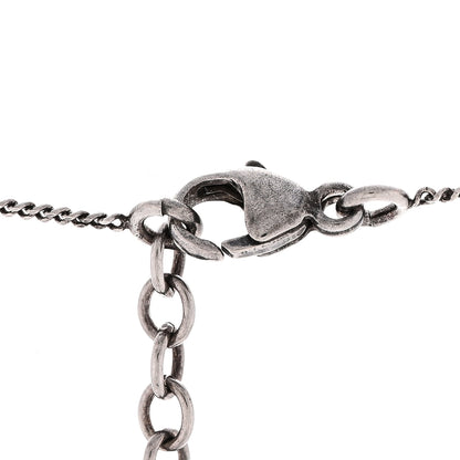 Saint Laurent Metal Heart Necklace Silver 5 of 6
