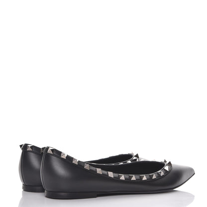 Valentino Garavani Nappa Rockstud Ballerina Flats 37 Black 4 of 8