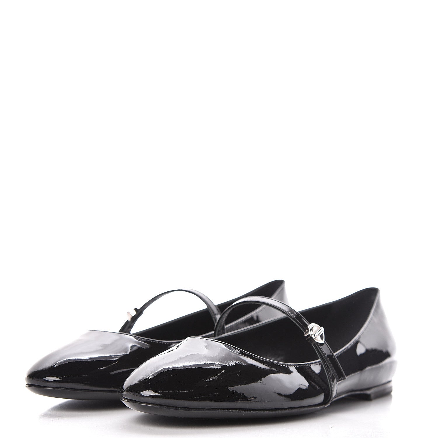 Louis Vuitton Patent Uniformes Ballerina Flat 39 Black 3 of 7