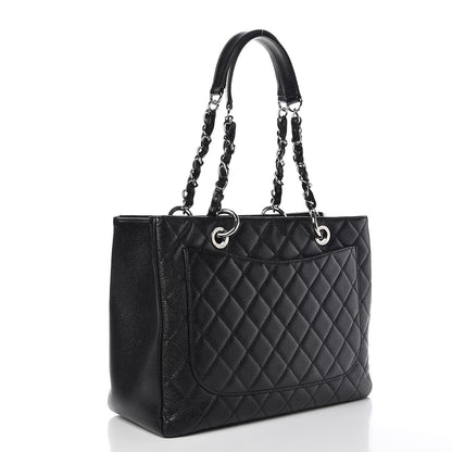 Chanel Caviar Quilted Grand Shopping Tote GST Black 3 of 11